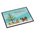 Carolines Treasures 24 x 36 in. Tibetan Spaniel Christmas Tree Indoor or Outdoor Mat CK3488JMAT